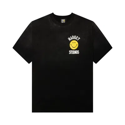 Pre-owned Market Smiley Lockup T-shirt 'black/white' | Men's Size S