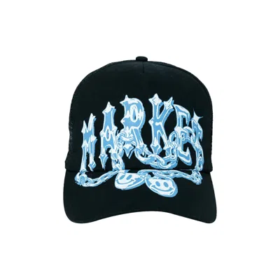Pre-owned Market Smiley  Chain Trucker Hat 'black' | Men's Size Onesize