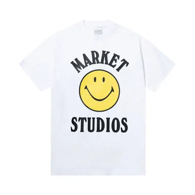 Pre-owned Market Smiley Mood T-shirt 'white' | Men's Size L