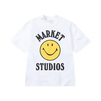 Pre-owned Market Smiley Mood T-shirt 'white' | Men's Size M