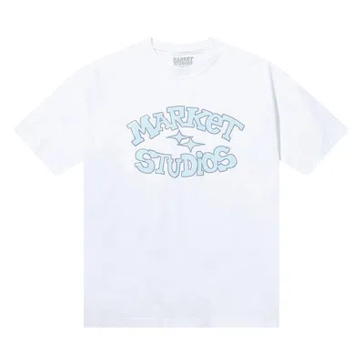 Pre-owned Market Smiley Old School T-shirt 'white' | Men's Size S