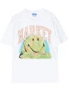 Market Smiley Out Of Body Cotton T-shirt In White
