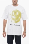 MARKET SMILEY PRINTED COTTON CREW-NECK T-SHIRT