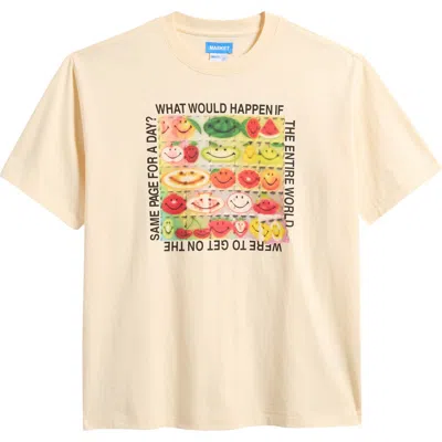 Market Smiley® Same Page Graphic T-shirt In Butter-cream