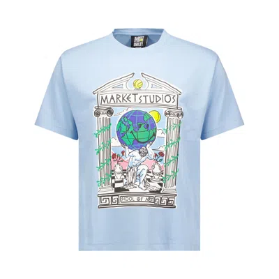 Pre-owned Market Smiley School Of Art T-shirt 'blue' | Men's Size L