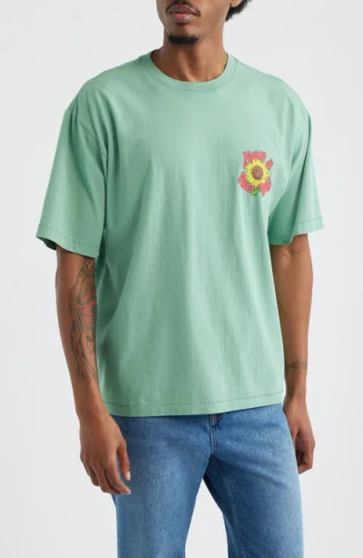 Market Smiley® Sunflower Graphic T-shirt In Green