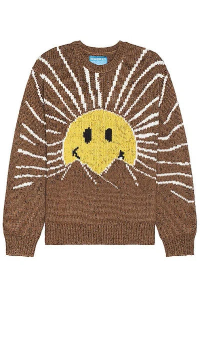 Market Smiley Sunrise Sweater In 橡子色