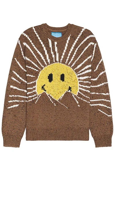 Market Smiley Sunrise Jumper In 橡子色