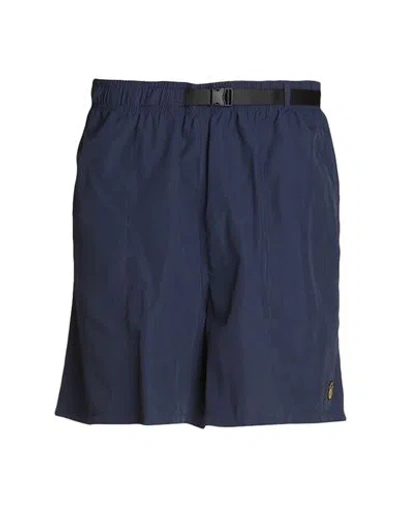 Market Smiley Tech Shorts Man Shorts & Bermuda Shorts Navy Size L Nylon In Navy Blue