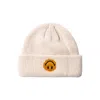 Market Smiley Upside Down Beanie In Ecru