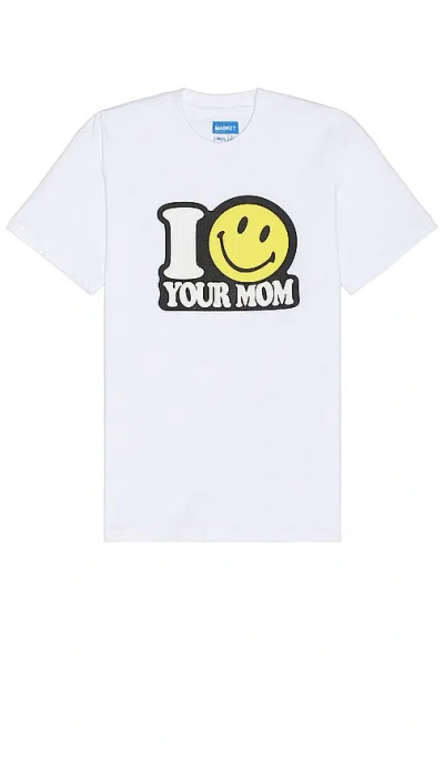 Market Smiley Your Mom T-shirt In 白色