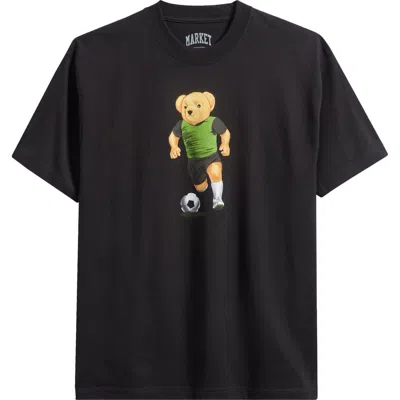 Market Soccer Bear Cotton Graphic T-shirt In Brown