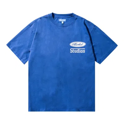 Pre-owned Market Stallion T-shirt 'dazzling Blue'