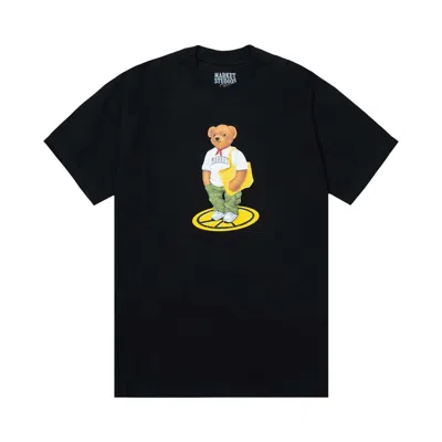 Pre-owned Market Stand For Peace Bear T-shirt 'jet Black' | Men's Size S