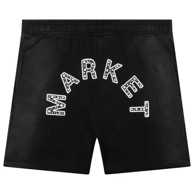 Pre-owned Market Starry Arc Fleece Short 'pirate Black' | Men's Size L