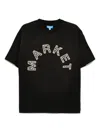 Market Starry Arc Logo Cotton Graphic T-shirt In Black