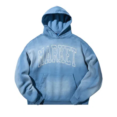 Pre-owned Market Static Arc Hoodie 'blue' | Men's Size M