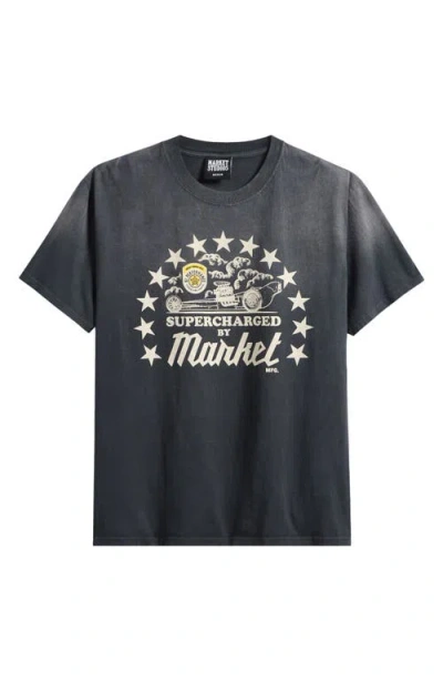 Market Supercharged Graphic T-shirt In Black