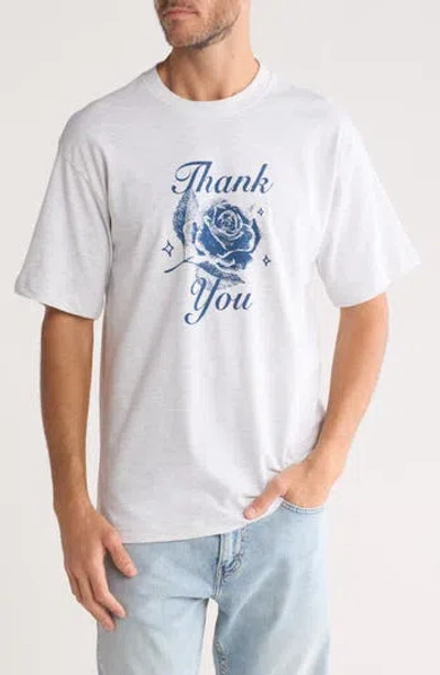 Market Thank You Graphic T-shirt In Ash