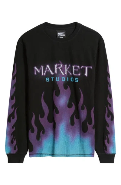 Market Through The Flames Thermal T-shirt In Black