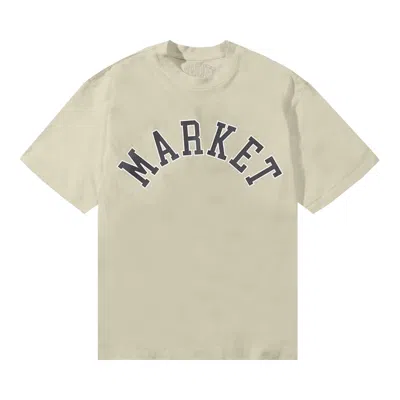 Pre-owned Market Throwback Arc T-shirt 'sand' | Tan | Men's Size Xxl In Brown