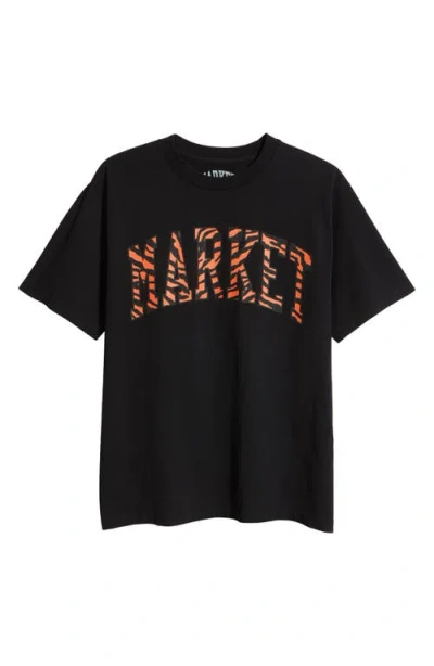 Market Tiger King Arch Logo Graphic T-shirt In Black