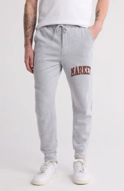 Market Tiger King Logo Arc Graphic Joggers In Heather Grey