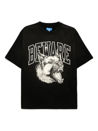 Market Tonal Beware T-shirt In Black