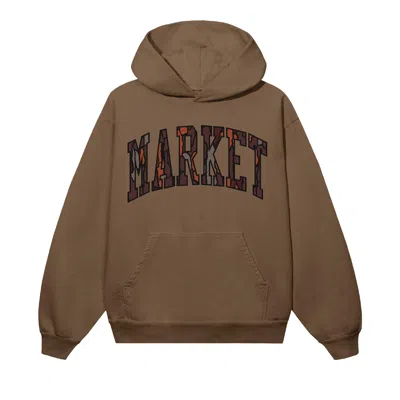 Pre-owned Market Tree Bark Arc Hoodie 'brown' | Men's Size S