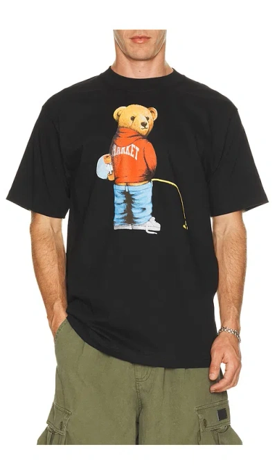Market Trouble Making Bear Tee In Black