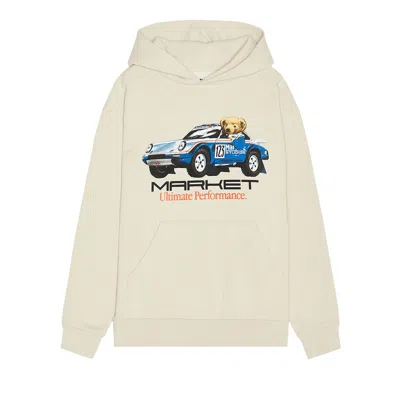 Pre-owned Market Ultimate Rally Bear Hoodie 'cream' | White | Men's Size M