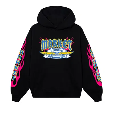 Pre-owned Market V12 Fleece Hoodie 'black' | Men's Size S