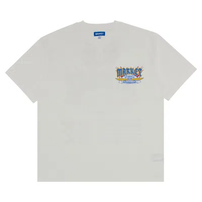 Pre-owned Market V12 T-shirt 'unbleached Cotton' | White | Men's Size L