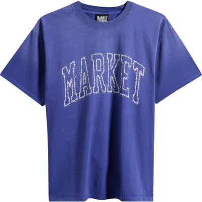 Market Vintage Arc Logo Graphic T-shirt In Blue