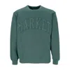 Market Oversized Fit Crew-neck Sweatshirt With Embossed Logo In Alpine