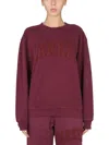 Market Vintage Wash Sweatshirt Cross-neck In Red