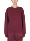 Market Vintage Wash Sweatshirt Cross-neck In Red