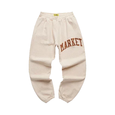 Pre-owned Market Vintage Washed Sweatpants 'sand' In Cream
