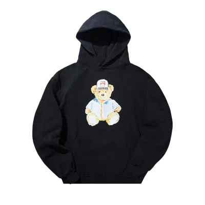 Pre-owned Market Watercolor Teddy Hoodie 'washed Black' | Men's Size S