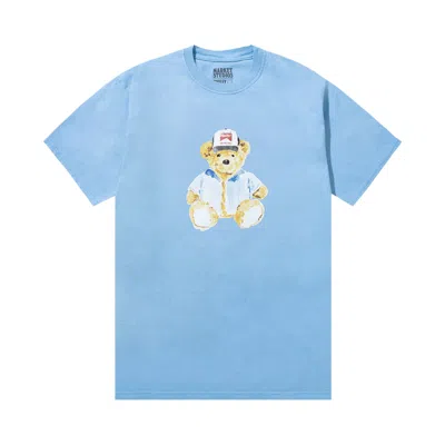 Pre-owned Market Watercolor Teddy T-shirt 'dusk Blue' | Men's Size Xl
