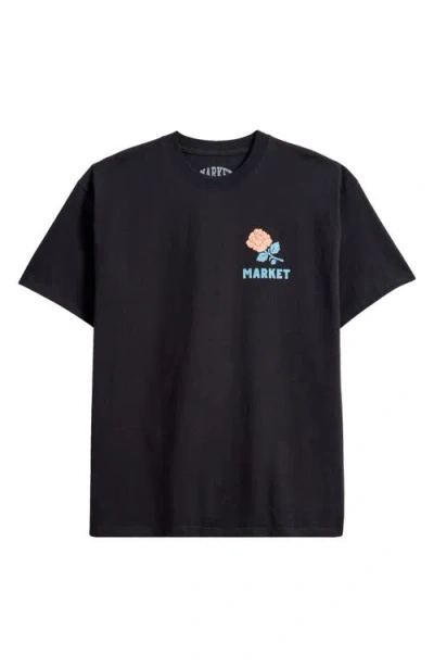 Market Well Wishes Graphic T-shirt In Black