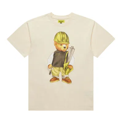 Pre-owned Market Workshop Bear T-shirt 'cream'