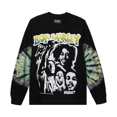 Pre-owned Market X Bob Marley Punk Long-sleeve T-shirt 'black' | Men's Size Xl