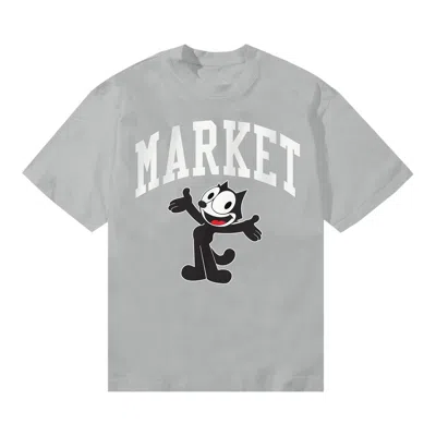 Pre-owned Market X Felix The Cat Arc Tee 'grey' | Men's Size M In Gray