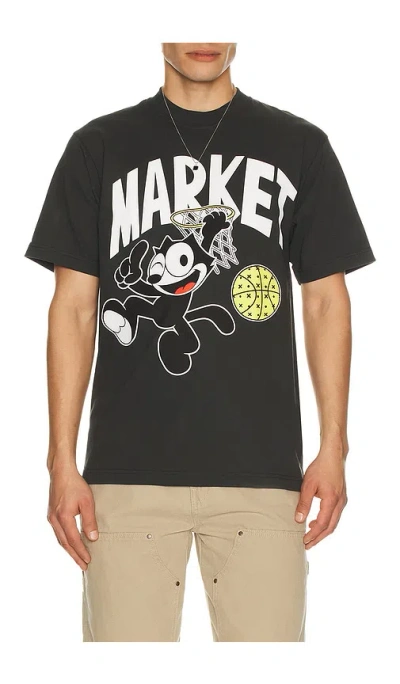 Market X Felix The Cat Dunking Tee In Black