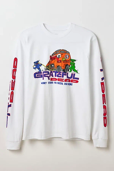 Market X Grateful Dead Graphic Long Sleeve Tee In White, Men's At Urban Outfitters