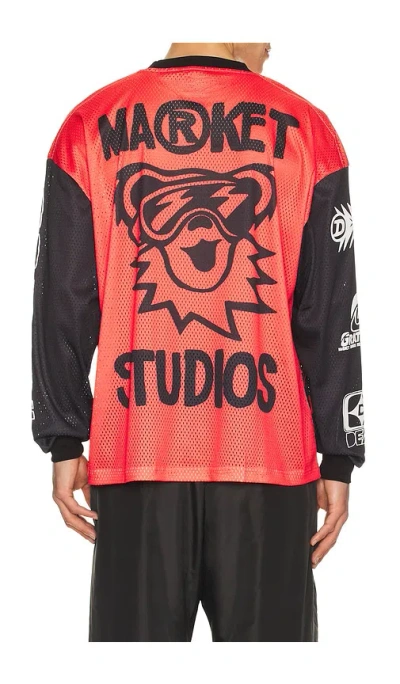 Market X Grateful Dead Moto Jersey In Red