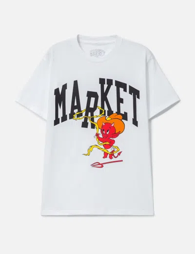 Market X Hot Stuff Cowboy Arc T- Shirt In White