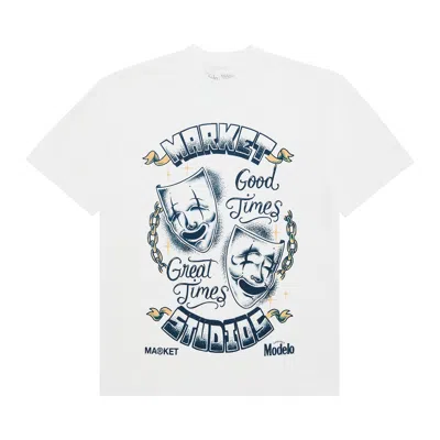 Pre-owned Market X Modelo Good Times T-shirt 'white' | Men's Size M