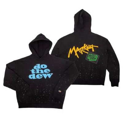 Pre-owned Market X Mountain Dew Do The Dew Hoodie 'black' | Men's Size Xl